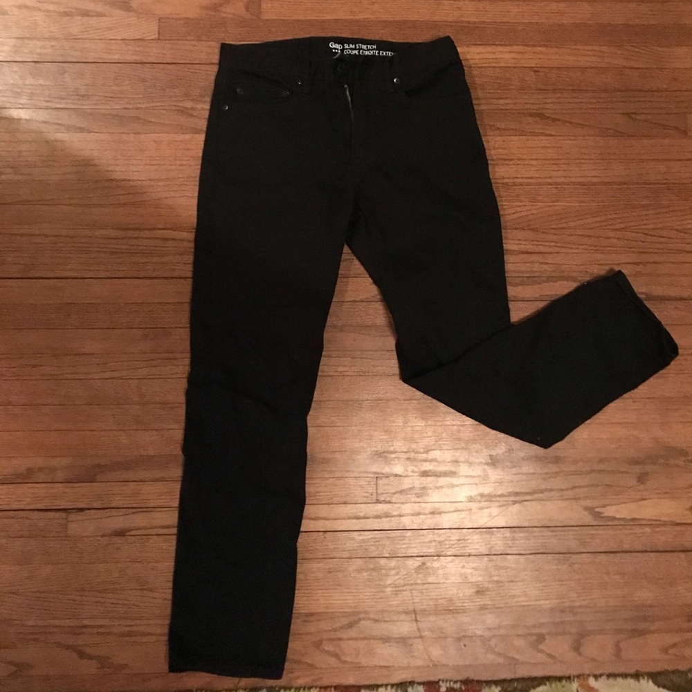 Black Straight-leg Jeans